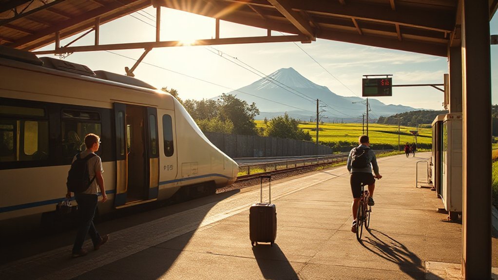 affordable trains rear board buses
