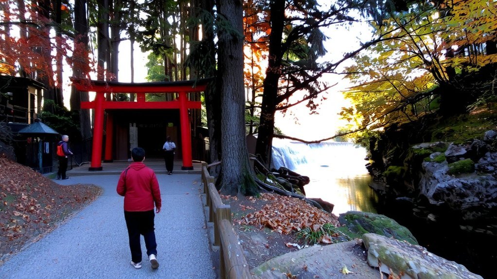 cedar shrines waterfalls cuisine