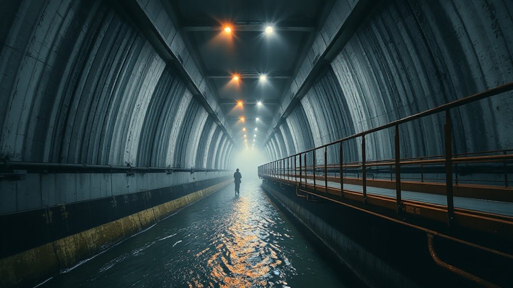 concrete cathedral of pillars