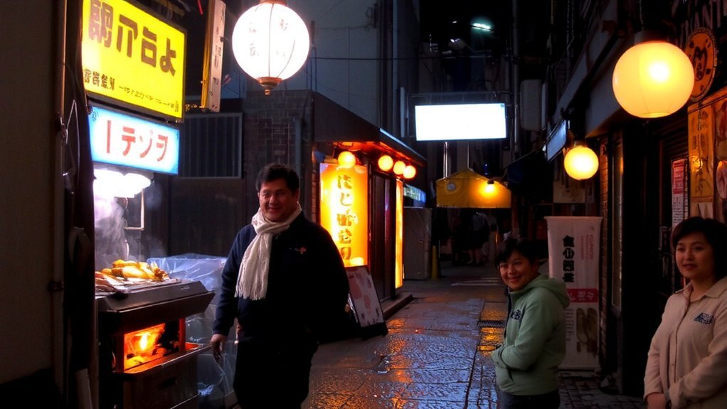 lantern lit yakitori and ramen