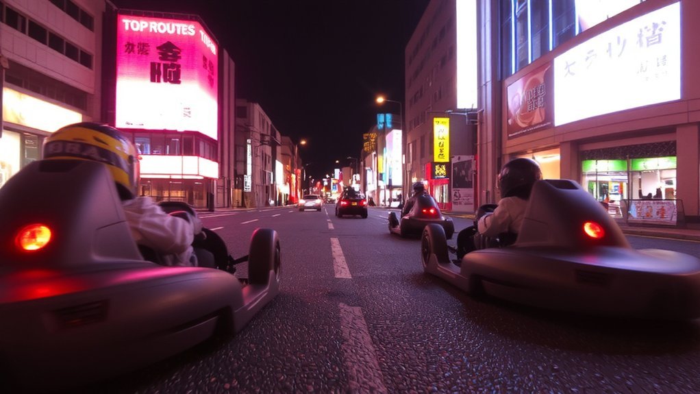 neon nights waterfront rides