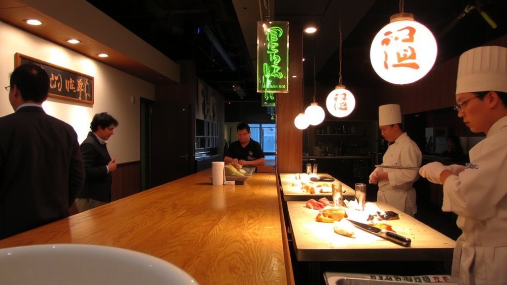 no frills standing sushi experience