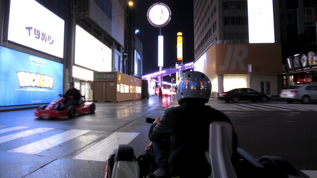 shibuya shinjuku neon karting