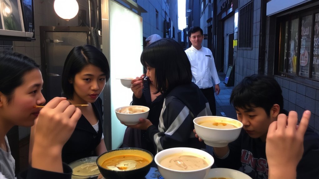 small groups relaxed tasting