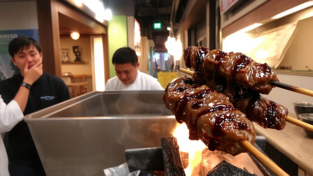 smoky precise binchotan yakitori