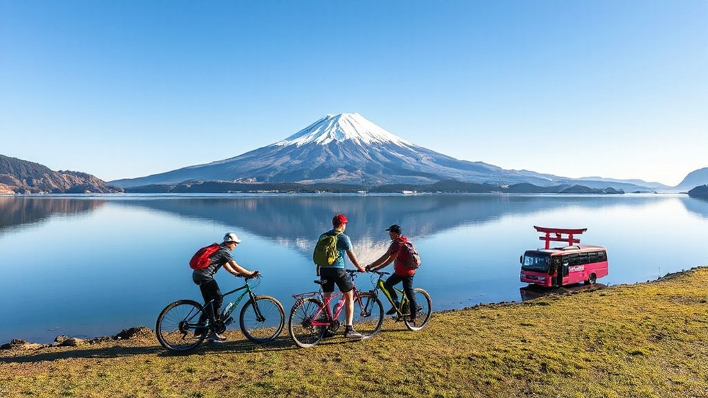 sunrise kawaguchiko mount fuji