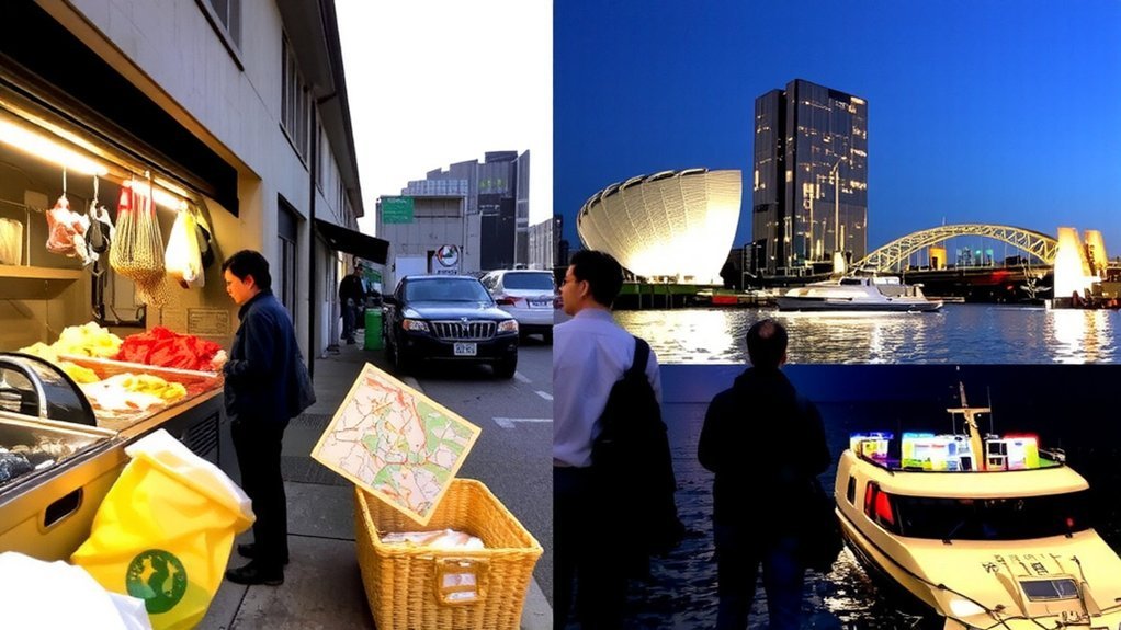 tsukiji flavors odaiba lights