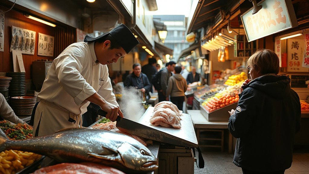 tsukiji morning fresh sushi