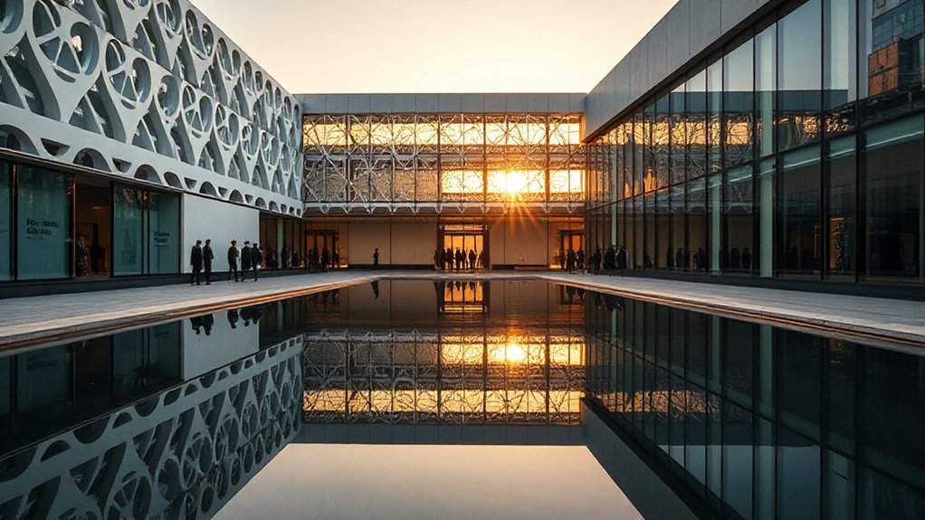 twelve galleries rotating exhibitions