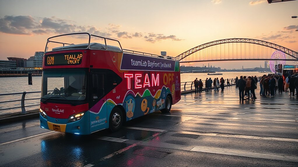 rainbow bridge waterfront art loop