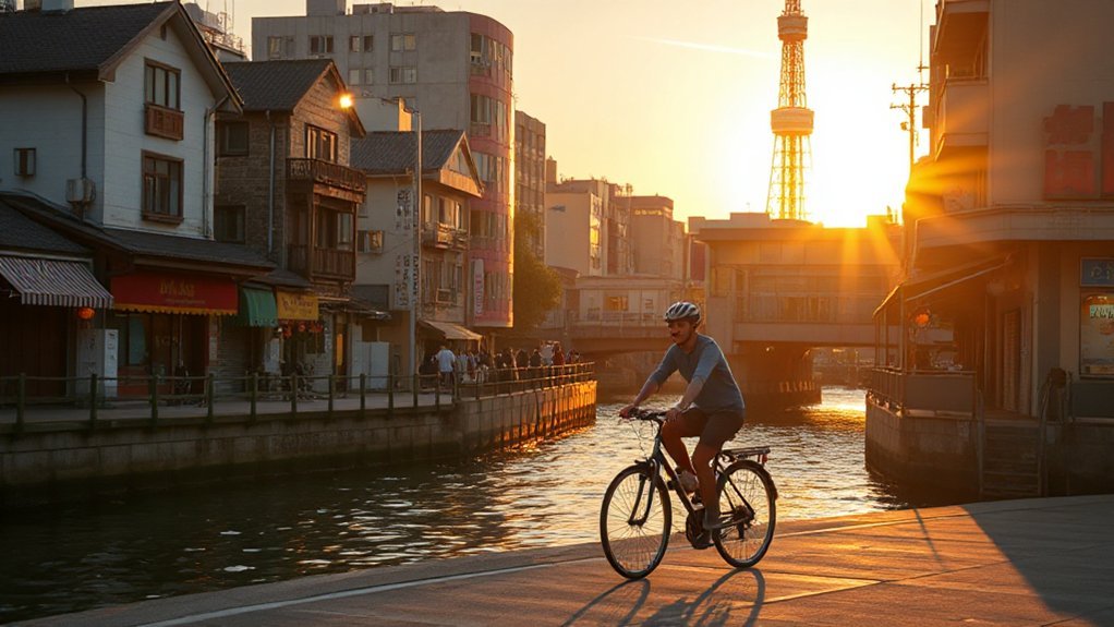 skytree riverside cycling loop